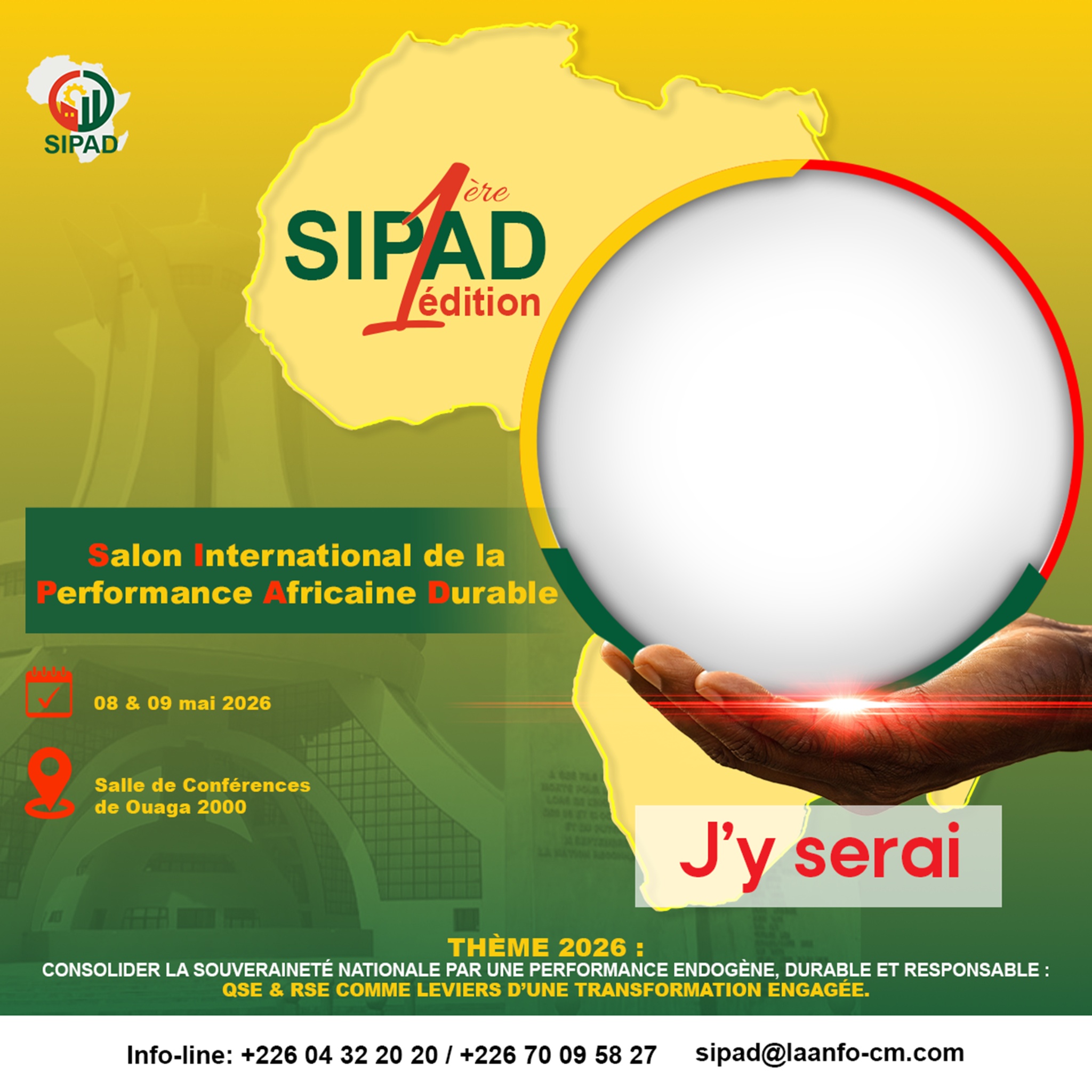SIPAD J'y serais — visuel J'y serai